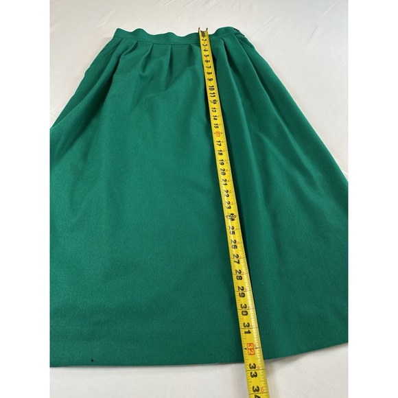 Vtg Pendleton Wool Green 2 Piece Blazer & Skirt Set Academia Sz M Office Work - Picture 5 of 15
